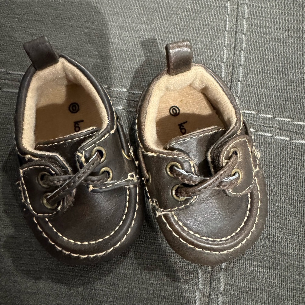 Baby Boy Newborn Brown Shoes